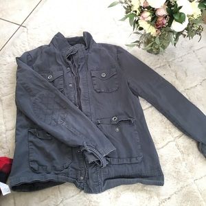 Gray cargo jacket